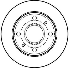 2x Bremsscheibe Vorderachse für DAIHATSU CUORE V VI VII TREVIS