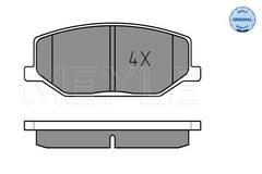 Bremsbelagsatz Scheibenbremse Vorderachse für SUZUKI JIMNY Geländewagen offen