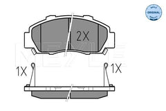 Bremsbelagsatz Scheibenbremse Vorderachse für HONDA ROVER ACCORD IV Aerodeck V