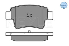 Bremsbelagsatz Scheibenbremse Hinterachse für FIAT OPEL ABARTH GRANDE PUNTO EVO