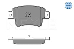 Bremsbelagsatz Scheibenbremse Hinterachse für FIAT OPEL ABARTH GRANDE PUNTO EVO