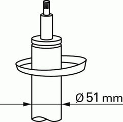 Stoßdämpfer Vorderachse links für PEUGEOT 207 CC SW 207/207+ Kasten/Schrägheck