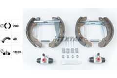 Bremsbackensatz Hinterachse für SEAT SKODA VW CORDOBA Vario VARIO Kasten/Kombi