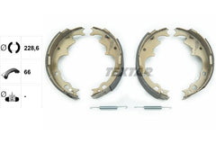 Bremsbackensatz Hinterachse für CHRYSLER PLYMOUTH JEEP VOYAGER I II / GRAND