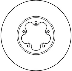 2x Bremsscheibe Vorderachse für FORD TRANSIT Kasten Pritsche/Fahrgestell Bus