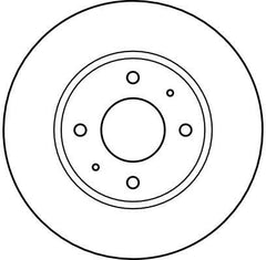 2x Bremsscheibe Vorderachse für MITSUBISHI VOLVO CARISMA Stufenheck S40 I V40