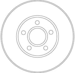 2x Bremsscheibe Vorderachse für FORD TOURNEO CONNECT TRANSIT