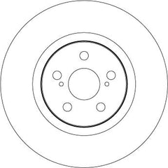 2x Bremsscheibe Vorderachse für TOYOTA AVENSIS Stufenheck Kombi