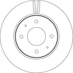 2x Bremsscheibe Vorderachse für MITSUBISHI GALANT VIII Kombi LANCER VII