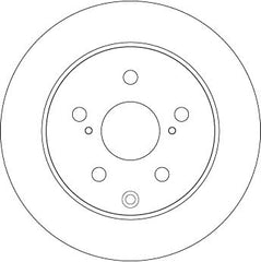 2x Bremsscheibe Hinterachse für TOYOTA RAV 4 III IV VAN