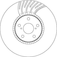 Bremsscheibe Vorderachse für LEXUS GS IS III RC