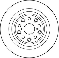 Bremsscheibe Hinterachse links für LEXUS LS