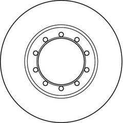 2x Bremsscheibe Hinterachse für FORD TRANSIT Kasten Pritsche/Fahrgestell Bus