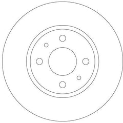 2x Bremsscheibe Vorderachse für FIAT LANCIA 500 C PANDA VAN YPSILON
