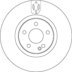 2x Bremsscheibe Vorderachse für MERCEDES-BENZ MARCO POLO Camper V-KLASSE VITO