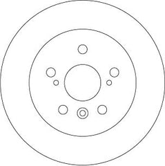 2x Bremsscheibe Hinterachse für TOYOTA LEXUS AURION AVALON Stufenheck CAMRY