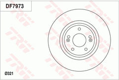 2x Bremsscheibe Vorderachse für HYUNDAI KIA GRAND SANTA FÉ FE IV II III