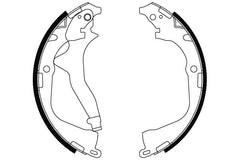 Bremsbackensatz Hinterachse für VW AMAROK Pritsche/Fahrgestell
