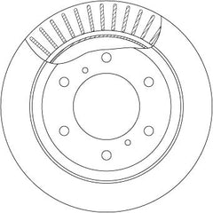 2x Bremsscheibe Hinterachse für MITSUBISHI PAJERO II III Canvas Top IV Van