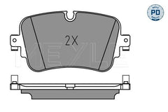 Bremsbelagsatz Scheibenbremse Hinterachse für AUDI VW A6 C8 Avant A7 Sportback
