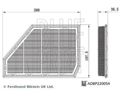 Luftfilter links für BMW X5 X6 X7