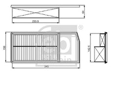 Luftfilter für CITROËN FIAT OPEL PEUGEOT NEMO Kasten/Großraumlimousine 500L