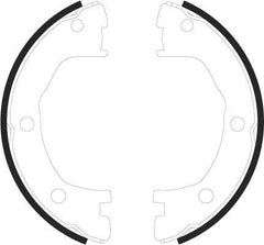 Bremsbackensatz Feststellbremse Hinterachse für IVECO RENAULT TRUCKS DAILY I