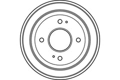 2x Bremstrommel Hinterachse für HONDA ROVER CIVIC III Stufenheck Hatchback IV V