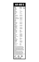 Wischblatt vorne für BMW CHEVROLET DAEWOO DODGE FIAT FORD HONDA JEEP MAZDA