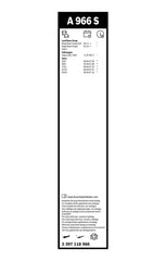 Wischblatt vorne für FIAT LAND ROVER VOLVO VW MULTIPLA VAN RANGE EVOQUE