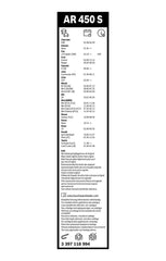 Wischblatt vorne für ABARTH CADILLAC CHEVROLET DACIA DAEWOO DAIHATSU FIAT FORD