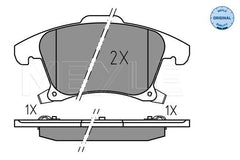 Bremsbelagsatz Scheibenbremse Vorderachse für FORD GALAXY III MONDEO V