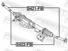 Axialgelenk Spurstange Vorderachse für MITSUBISHI Canter