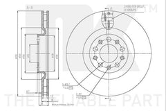 2x Bremsscheibe Vorderachse für ALFA ROMEO GIULIA STELVIO