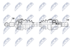 Antriebswelle Vorderachse links für CITROËN PEUGEOT C4 GRAND PICASSO II C5
