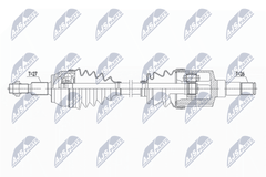 Antriebswelle Vorderachse links für FORD C-MAX II FOCUS III Stufenheck Turnier