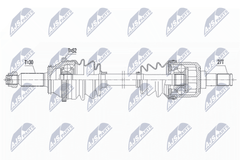 Antriebswelle Hinterachse für HYUNDAI SANTA FÉ II