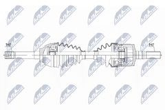 Antriebswelle Vorderachse für ISUZU D-MAX II Pritsche/Fahrgestell