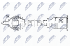 Antriebswelle Vorderachse rechts für SKODA VW SUPERB II Kombi CC B7 PASSAT B6