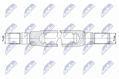 Antriebswelle Vorderachse für OPEL ASTRA H Caravan GTC TwinTop Stufenheck