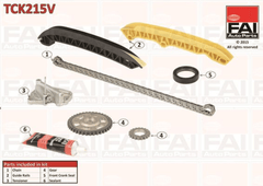 Steuerkettensatz für SKODA VW FABIA II Combi FOX Schrägheck