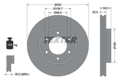 2x Bremsscheibe Vorderachse für FORD RANGER