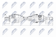 Antriebswelle Vorderachse links für VOLVO S60 II S80 V60 I V70 III