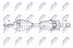 Antriebswelle Vorderachse links für FORD VOLVO C-MAX FOCUS II Turnier