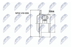Gelenksatz Antriebswelle Vorderachse für AUDI FORD SEAT SKODA VW 80 B4