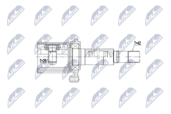 Gelenksatz Antriebswelle Vorderachse rechts für MAN VW TGE Kasten