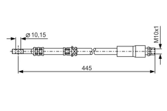 Bremsschlauch Vorderachse für OPEL ASTRA H Caravan GTC TwinTop Stufenheck