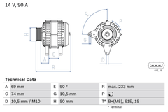 Lichtmaschine Generator für BMW 3 Coupe Touring Cabriolet Compact 5 X5 Z3