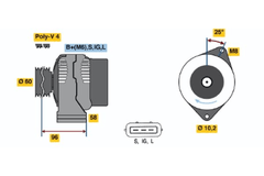 Lichtmaschine Generator für TOYOTA COROLLA Kombi Compact Liftback