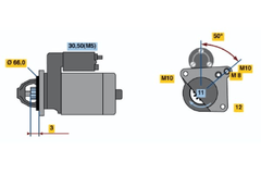 Anlasser Starter für MITSUBISHI NISSAN OPEL RENAULT SUZUKI CARISMA Stufenheck